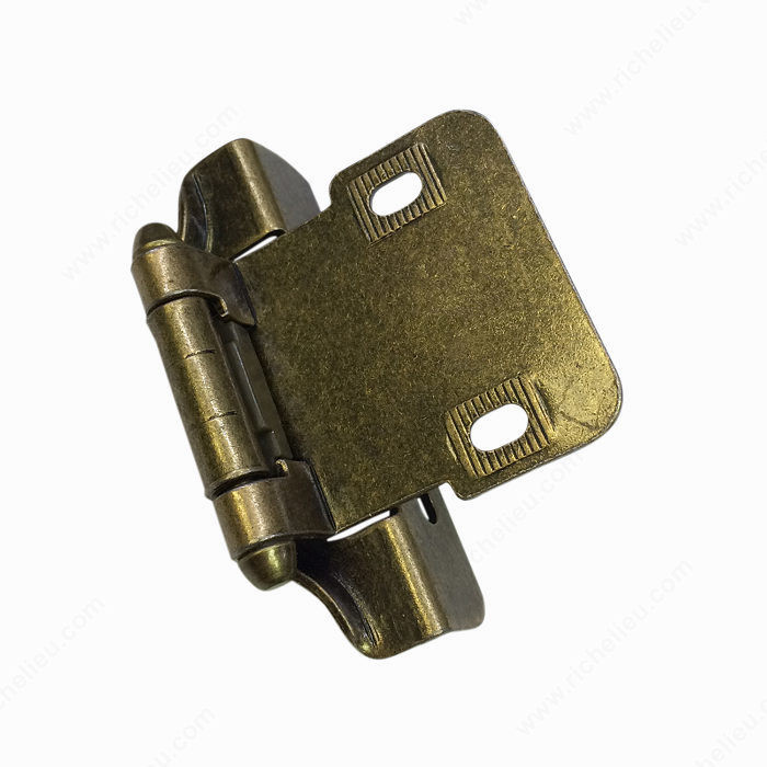 Self-Closing Hinge with 1/4 Overlay, Screw/Nail Included / #5 Screw PRO-PACK 3