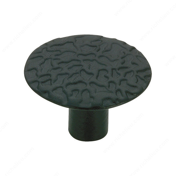 Traditional Metal Knob - 2056, Finish Black PRO-PACK 10