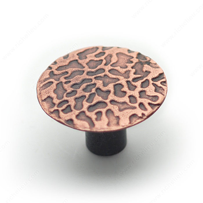Traditional Metal Knob - 2056, Finish Distressed Antique Copper PRO-PACK 10
