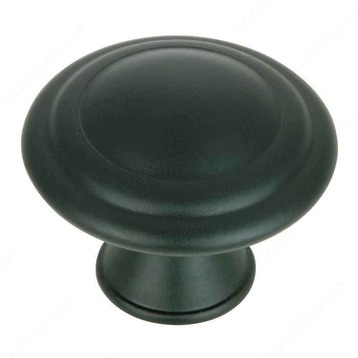 Contemporary Metal Knob - 2063, Finish Matte Black