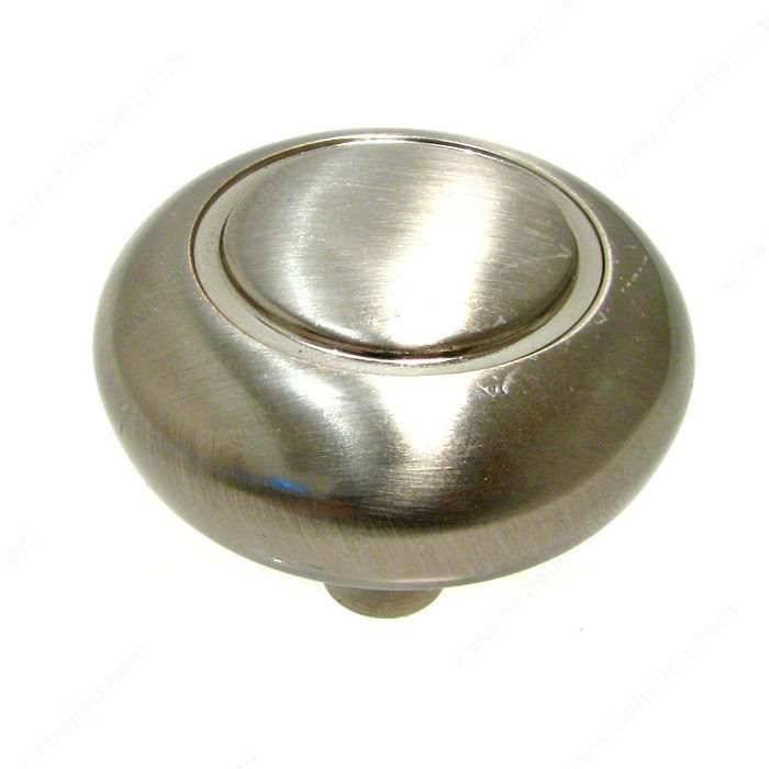 Traditional Metal Knob - 209B, Finish Brushed Nickel PRO-PACK 3