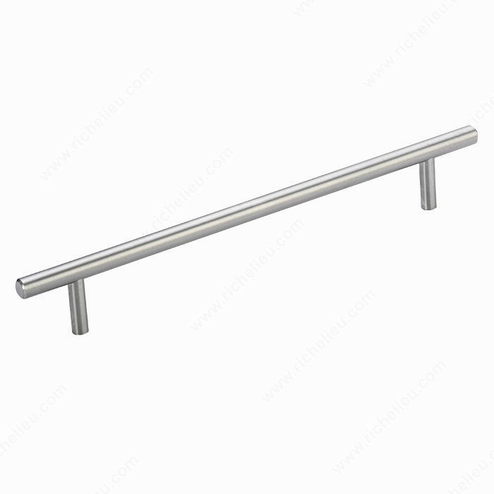 Contemporary Stainless Steel Pull - 2102, Center to Center 192 mm, Length - Overall Dimensions 248 mm, Screw/Nail 8/32 (Included)