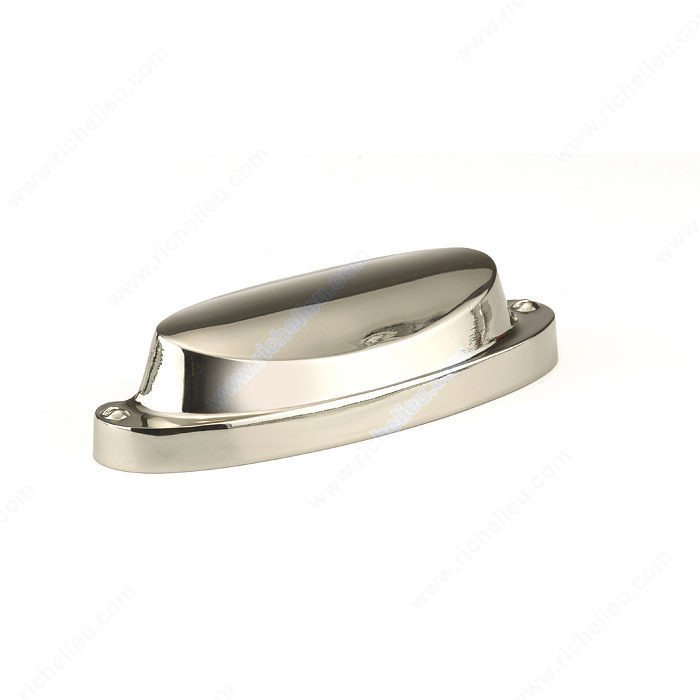Contemporary Metal Pull - 2106, Finish Polished Nickel PRO-PACK 3