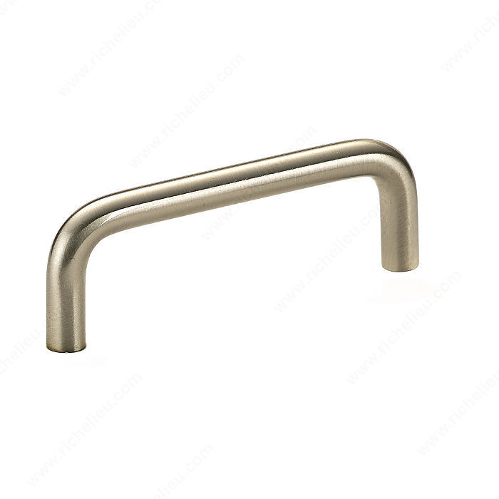 Contemporary Metal Pull - 2288, BHMA A156.9 certificate, RoHS compliant, Center to Center 3 in, Finish Brushed Nickel, Length - Overall Dimensions 84 mm PRO-PACK 5