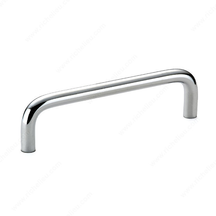 Contemporary Metal Pull - 2288, BHMA A156.9 certificate, RoHS compliant, Center to Center 4 in, Finish Chrome, Length - Overall Dimensions 110 mm PRO-PACK 5