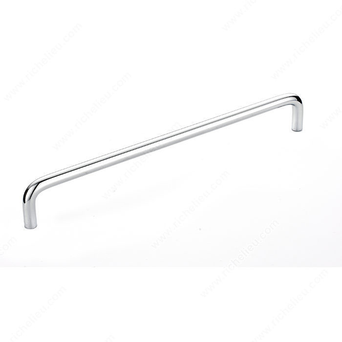 Contemporary Metal Pull - 2288, BHMA A156.9 certificate, RoHS compliant, Center to Center 8 in, Finish Chrome, Length - Overall Dimensions 211 mm PRO-PACK 3