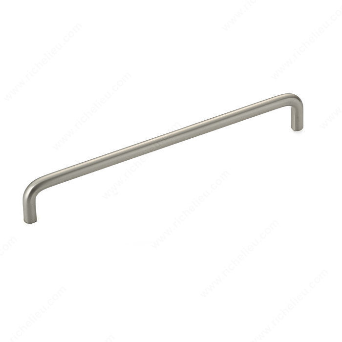 Contemporary Metal Pull - 2288, BHMA A156.9 certificate, RoHS compliant, Center to Center 8 in, Finish Brushed Nickel, Length - Overall Dimensions 211 mm PRO-PACK 3