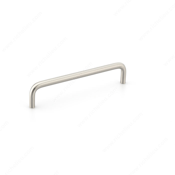 Contemporary Metal Pull - 2288, BHMA A156.9 certificate, RoHS compliant, Center to Center 128 mm, Finish Brushed Nickel, Length - Overall Dimensions 136 mm PRO-PACK 5