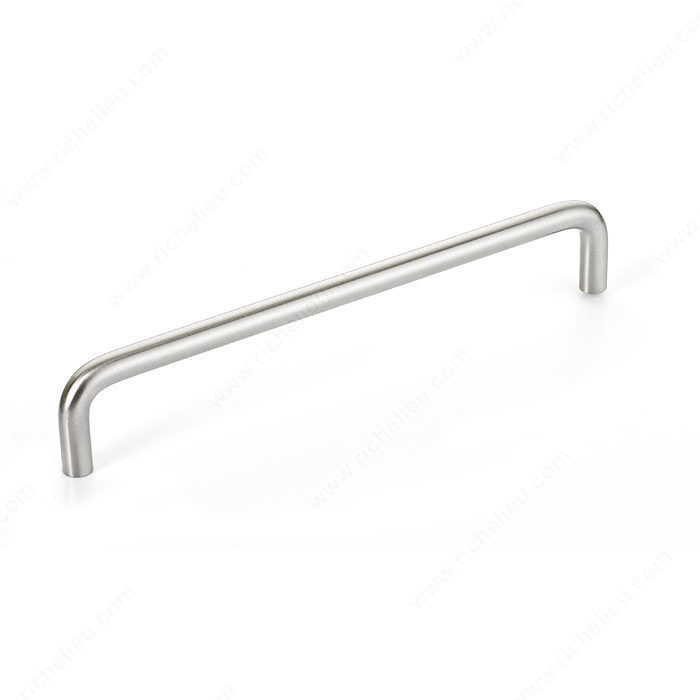 Contemporary Metal Pull - 2288, BHMA A156.9 certificate, RoHS compliant, Center to Center 160 mm, Finish Brushed Nickel, Length - Overall Dimensions 168 mm PRO-PACK 5
