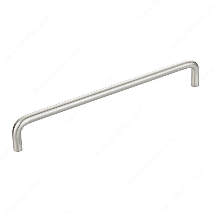 Contemporary Metal Pull - 2288, BHMA A156.9 certificate, RoHS compliant, Center to Center 192 mm, Finish Brushed Nickel, Length - Overall Dimensions 200 mm PRO-PACK 3