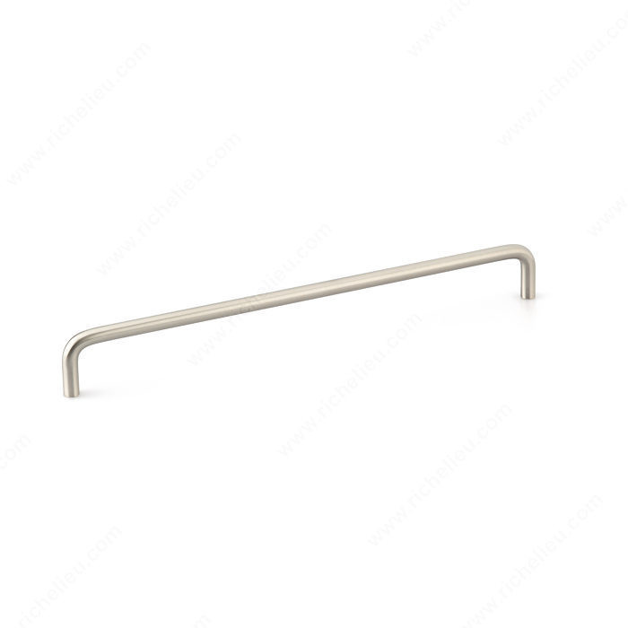 Contemporary Metal Pull - 2288, BHMA A156.9 certificate, RoHS compliant, Center to Center 256 mm, Finish Brushed Nickel, Length - Overall Dimensions 264 mm PRO-PACK 3
