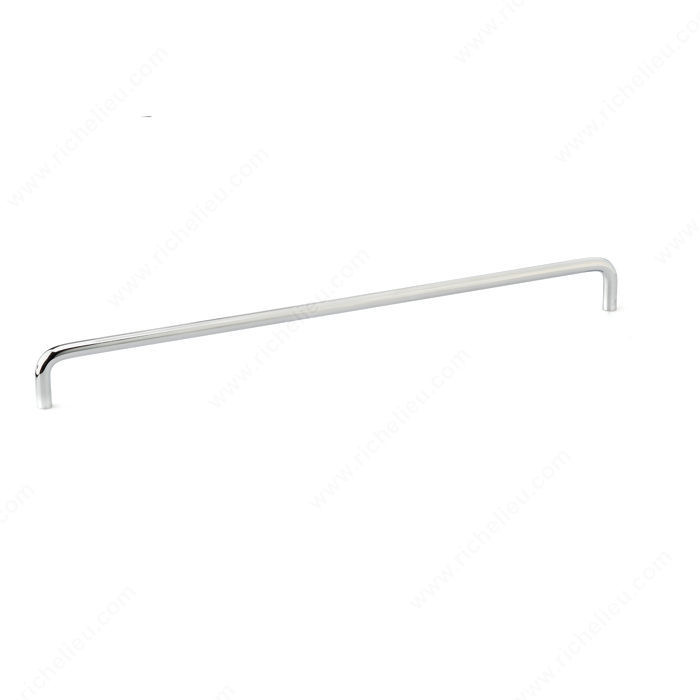 Contemporary Metal Pull - 2288, BHMA A156.9 certificate, RoHS compliant, Center to Center 320 mm, Finish Chrome, Length - Overall Dimensions 328 mm PRO-PACK 2
