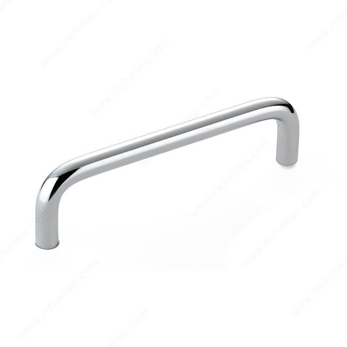 Contemporary Metal Pull - 2288, BHMA A156.9 certificate, RoHS compliant, Center to Center 96 mm, Finish Chrome, Length - Overall Dimensions 104 mm PRO-PACK 5
