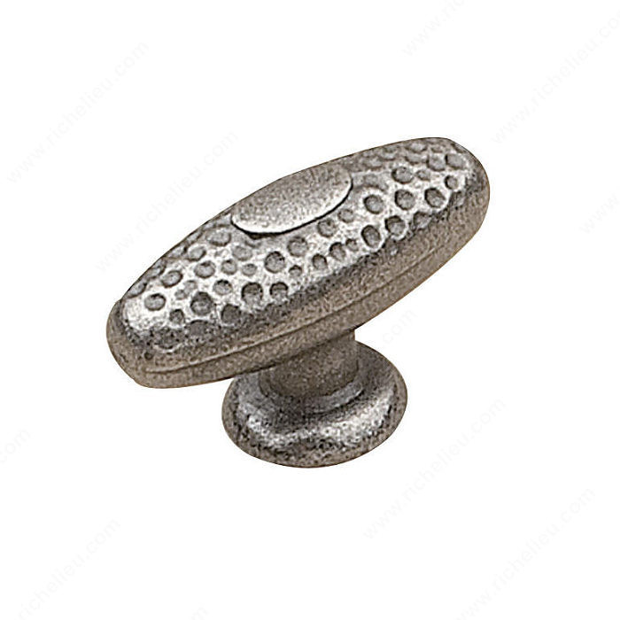 Traditional Metal Knob - 2321, Finish Natural Iron