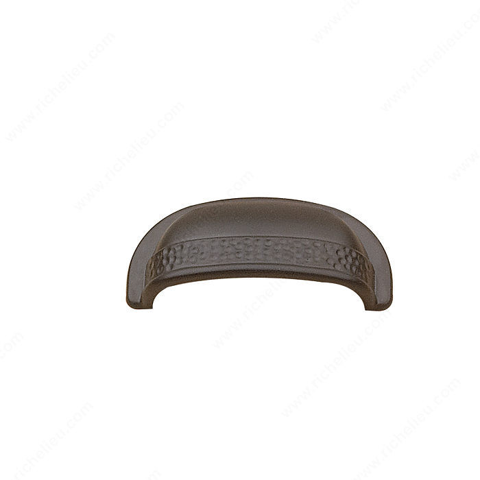 Traditional Metal Cup Pull - 2321, Finish Matte Black PRO-PACK 2
