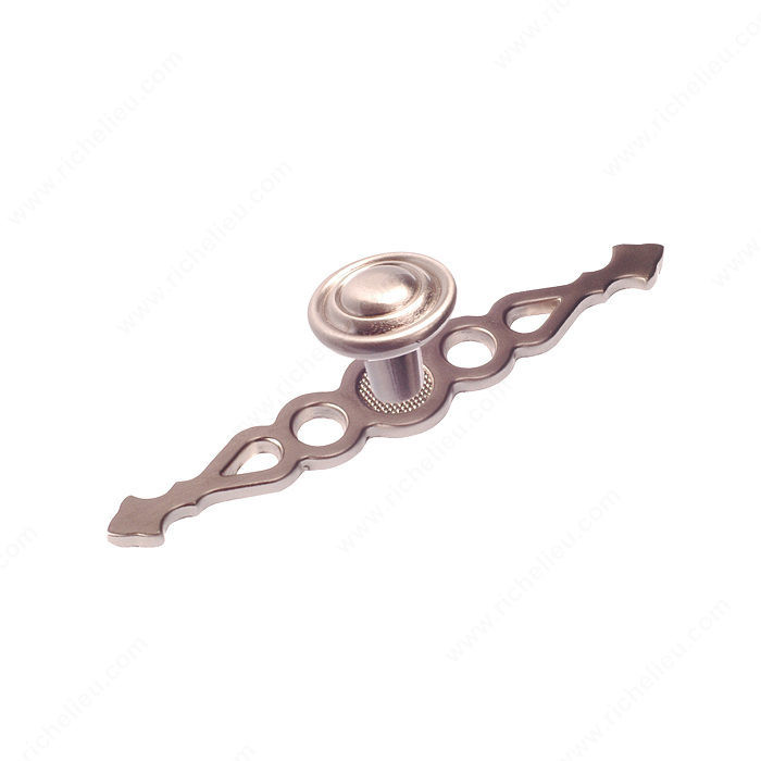 Traditional Metal Knob - 2360, Finish Brushed Nickel PRO-PACK 2
