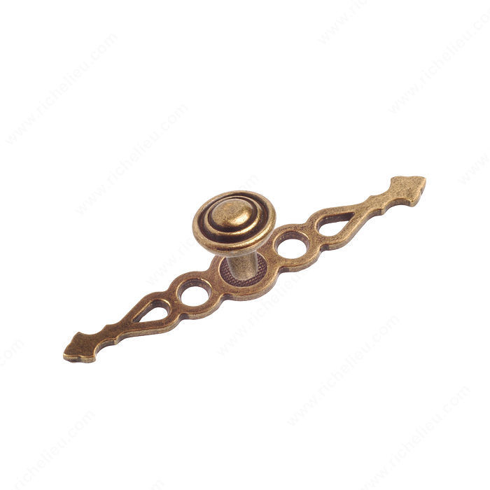 Traditional Metal Knob - 2360, Finish Burnished Brass PRO-PACK 3
