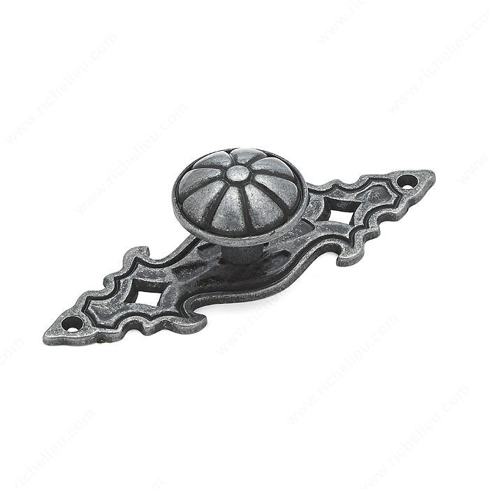 Traditional Metal Knob - 2361, Finish Wrought Iron PRO-PACK 2