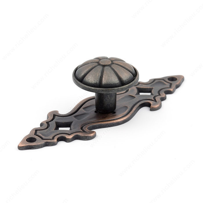 Traditional Metal Knob - 2361, Finish Brushed Oil-Rubbed Bronze PRO-PACK 2