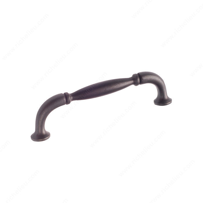 Traditional Metal Pull - 2373, Center to Center 96 mm, Finish Matte Black, Projection - Overall Dimensions 30 mm PRO-PACK 3