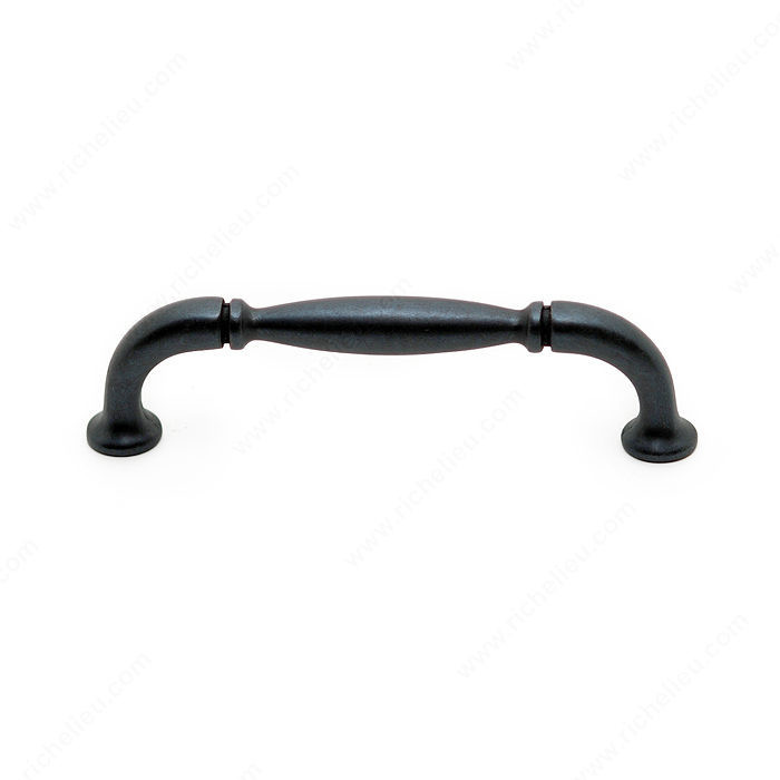 Traditional Metal Pull - 2373, Center to Center 96 mm, Finish Anthracite, Projection - Overall Dimensions 30 mm PRO-PACK 3
