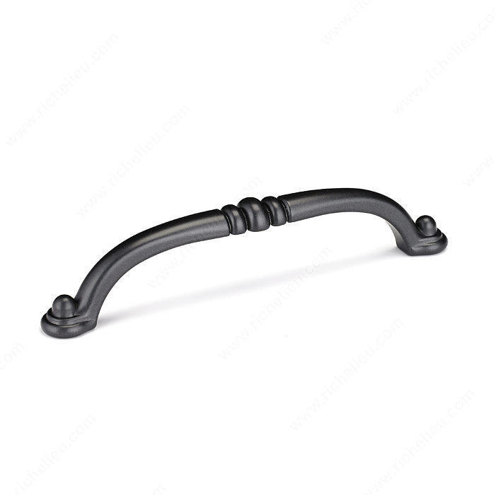 Traditional Metal Pull - 2373, Center to Center 128 mm, Finish Anthracite, Projection - Overall Dimensions 31 mm PRO-PACK 3