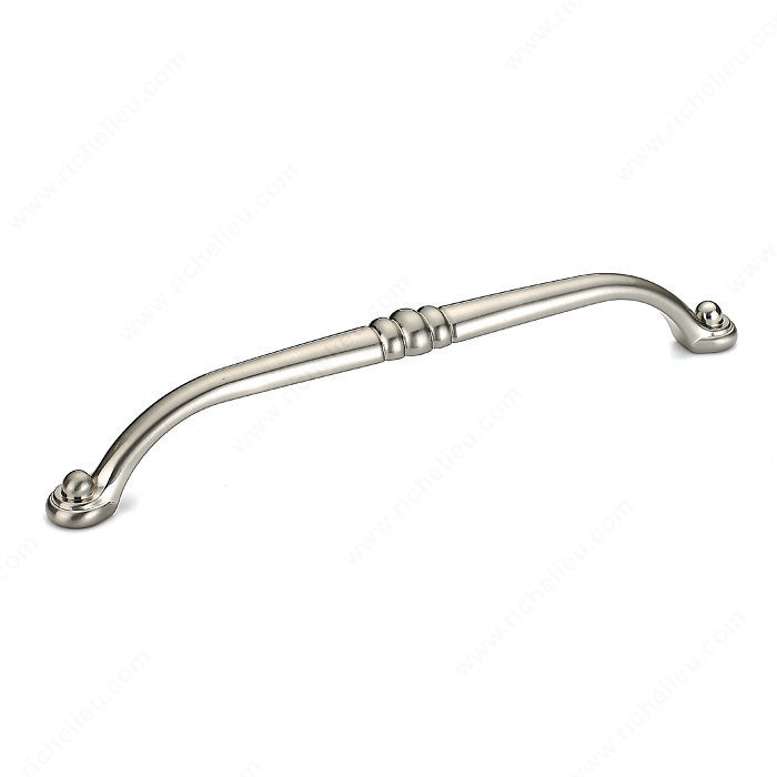 Traditional Metal Pull - 2373, Center to Center 192 mm, Finish Brushed Nickel, Projection - Overall Dimensions 33 mm PRO-PACK 2