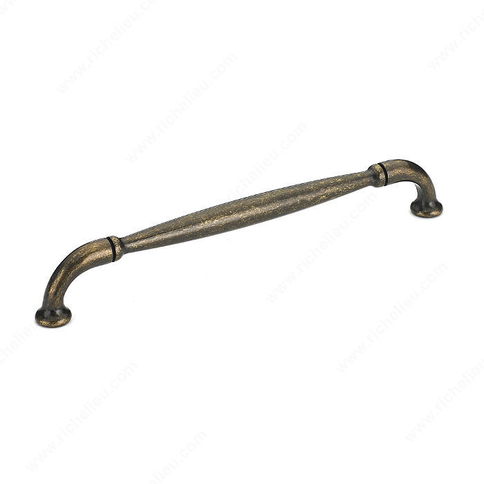 Traditional Metal Pull - 2373, Center to Center 192 mm, Finish Burnished Brass, Projection - Overall Dimensions 33 mm PRO-PACK 2