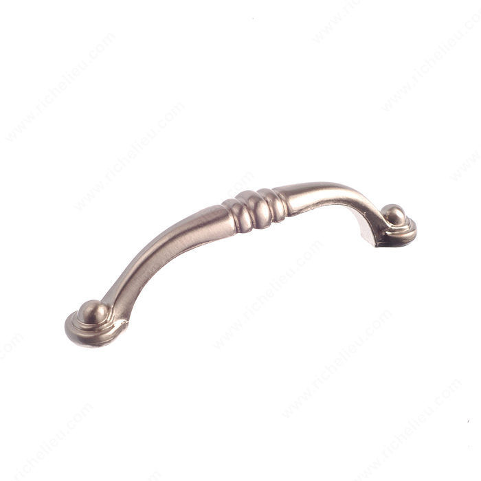 Traditional Metal Pull - 2373, Center to Center 96 mm, Finish Brushed Nickel, Projection - Overall Dimensions 27 mm PRO-PACK 3
