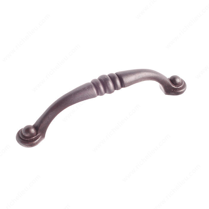 Traditional Metal Pull - 2373, Center to Center 96 mm, Finish Anthracite, Projection - Overall Dimensions 27 mm PRO-PACK 3