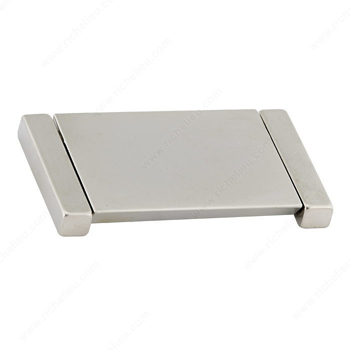 Contemporary Recessed Metal Pull - 2376, Finish Brushed Nickel