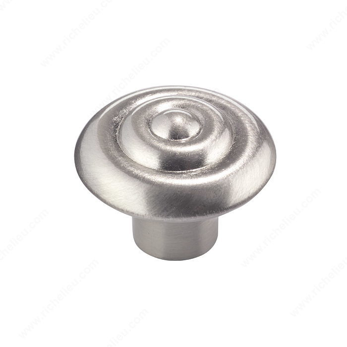 Traditional Metal Knob - 2391, Finish Brushed Nickel PRO-PACK 5