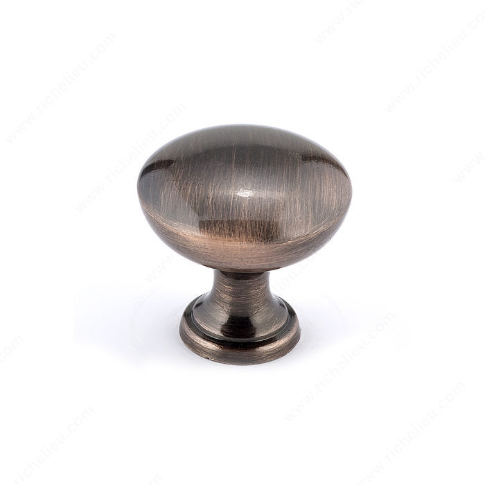 Traditional Metal Knob - 2391, Finish Antique Copper PRO-PACK 2