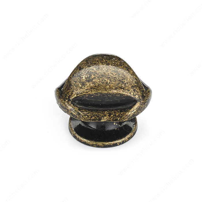 Traditional Metal Knob - 2391, Finish Burnished Brass, Diameter - Overall Dimensions 33 mm, Projection - Overall Dimensions 26 mm PRO-PACK 2