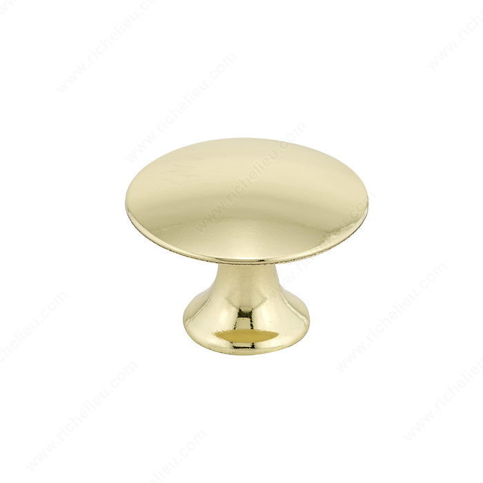 Traditional Solid Brass Knob - 2445, Finish Brass