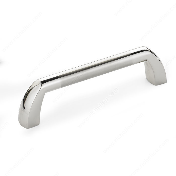 Contemporary Metal Pull - 2511, Center to Center 96 mm, Finish Chrome / Brushed Nickel