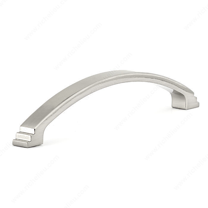 Transitional Metal Pull - 2525, Center to Center 96 mm, Finish Brushed Nickel