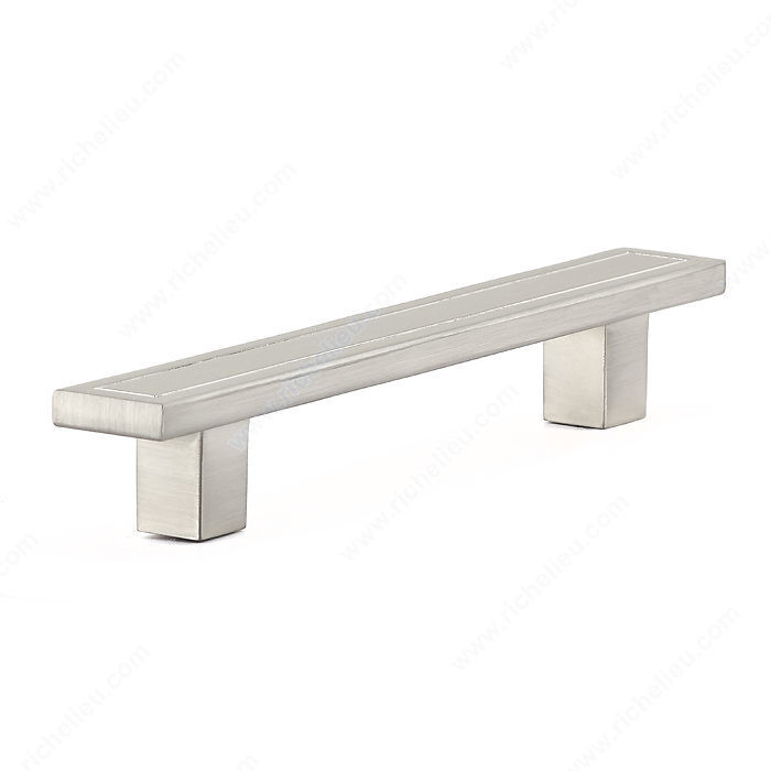 Transitional Metal Pull - 2537, Finish Brushed Nickel, Screw/Nail 8/32 (Included)