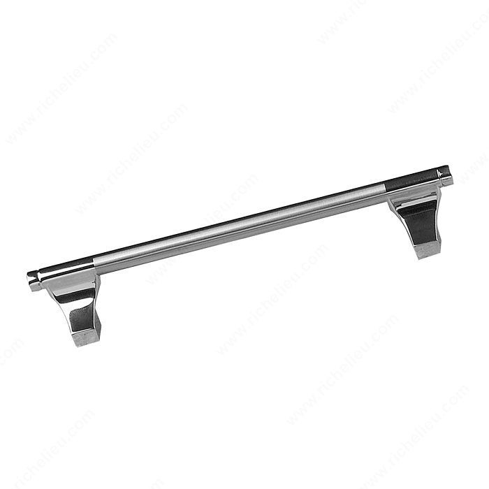 Contemporary Metal Pull - 2558, Center to Center 160 mm, Length - Overall Dimensions 200 mm