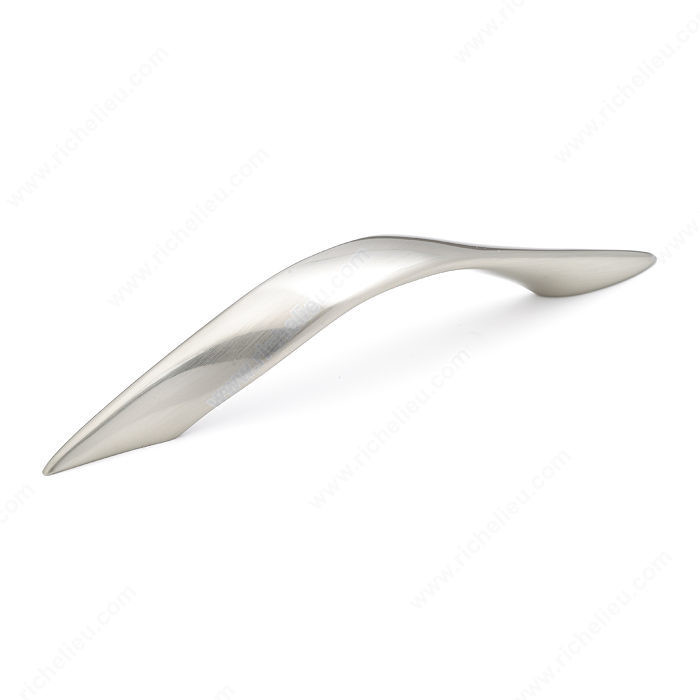 Contemporary Metal Pull - 2559, Center to Center 128 mm, Projection - Overall Dimensions 36 mm