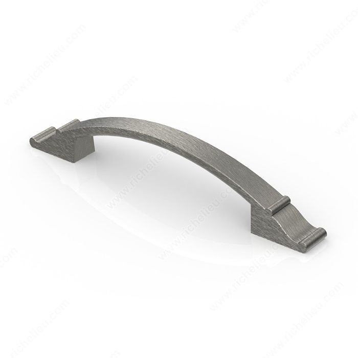Traditional Metal Pull - 2606, Center to Center 128 mm, Finish Antique Nickel, Projection - Overall Dimensions 23 mm PRO-PACK 2