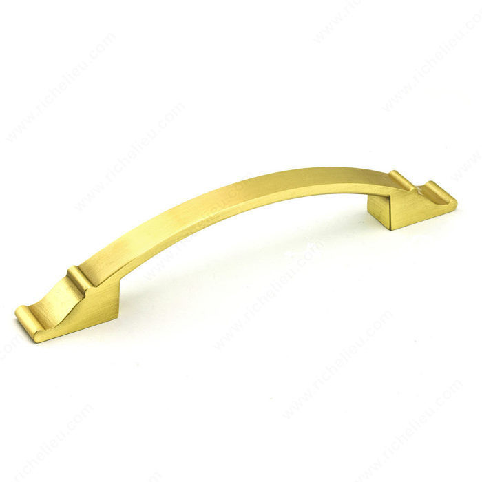 Traditional Metal Pull - 2606, Center to Center 128 mm, Finish Satin Brass, Projection - Overall Dimensions 23 mm PRO-PACK 2