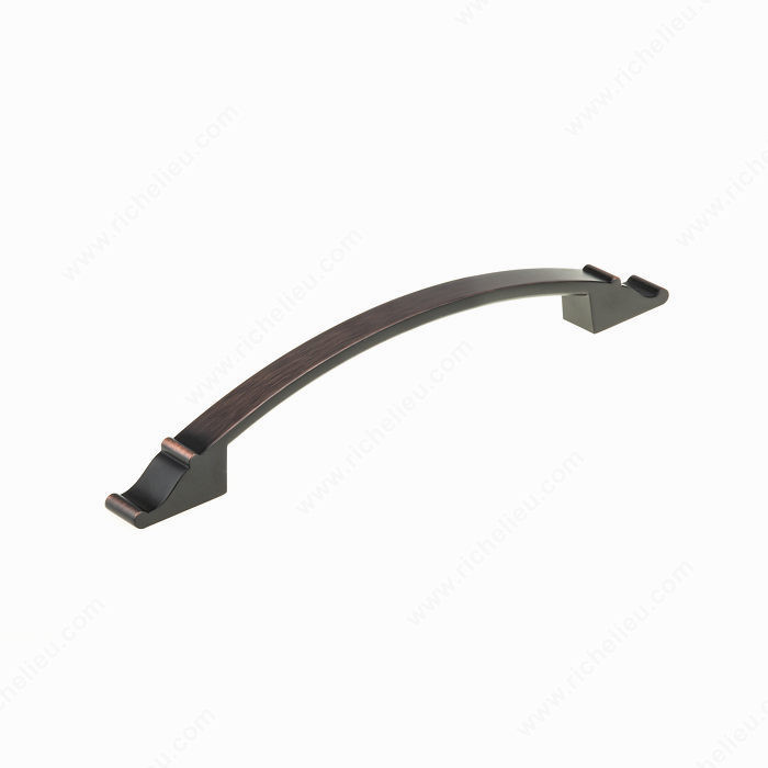 Traditional Metal Pull - 2606, Center to Center 192 mm, Finish Brushed Oil-Rubbed Bronze, Projection - Overall Dimensions 30 mm