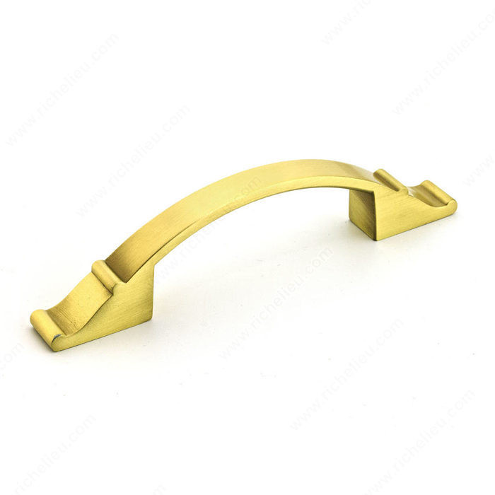 Traditional Metal Pull - 2606, Center to Center 3 in, Finish Satin Brass, Projection - Overall Dimensions 24 mm PRO-PACK 3