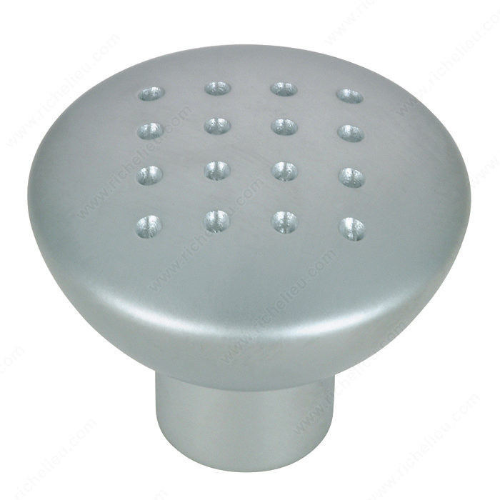 Contemporary Metal Knob - 260, Finish Satin Chrome PRO-PACK 2