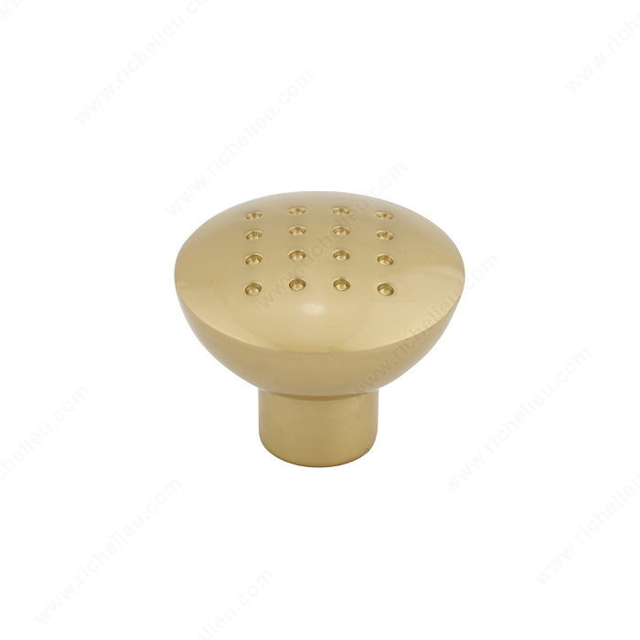 Contemporary Metal Knob - 260, Finish Satin Gold PRO-PACK 2