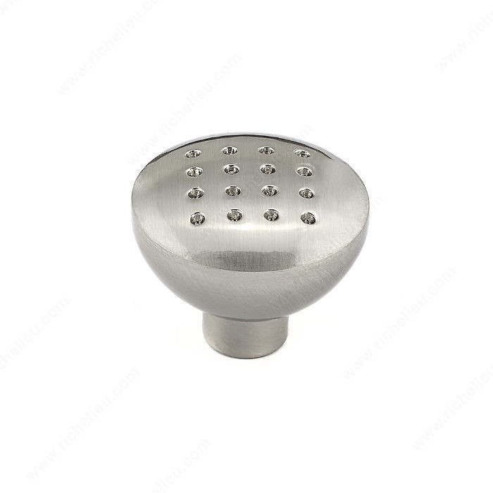 Contemporary Metal Knob - 260, Finish Brushed Nickel PRO-PACK 2