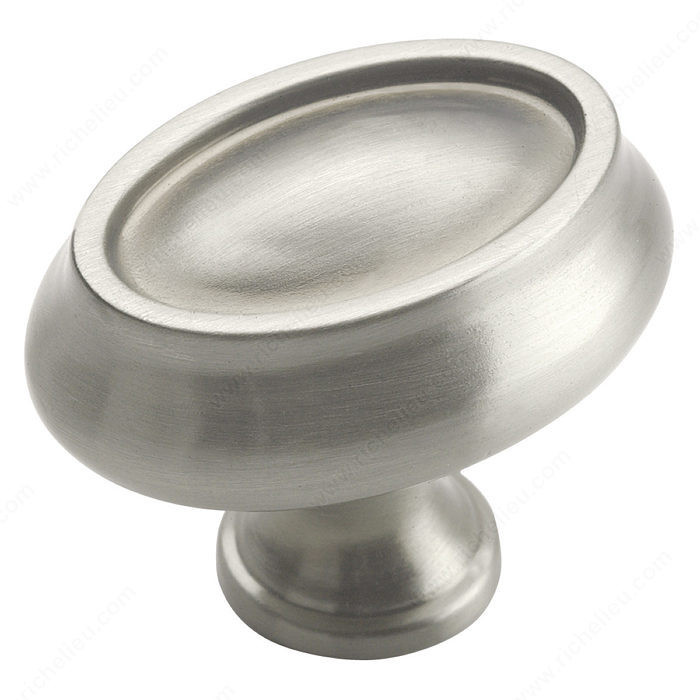Traditional Zinc Knob - 26127, Finish Satin Nickel