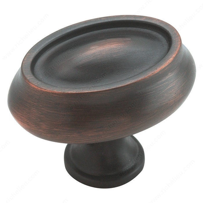 Traditional Zinc Knob - 26127, Finish Oil Rubbed Bronze