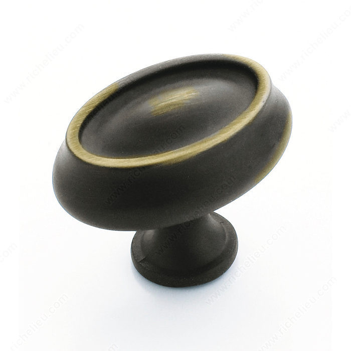 Traditional Zinc Knob - 26127, Finish Roman Bronze